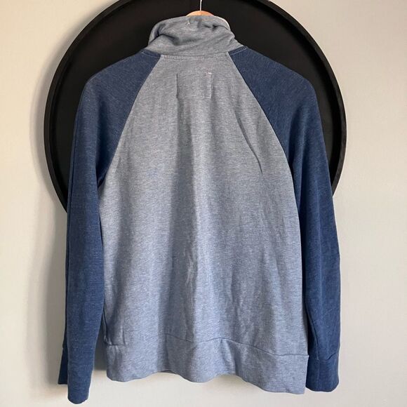 SONOMA Blue Color Block Cowl Neck Sweatshirt Size M - Picture 6 of 9